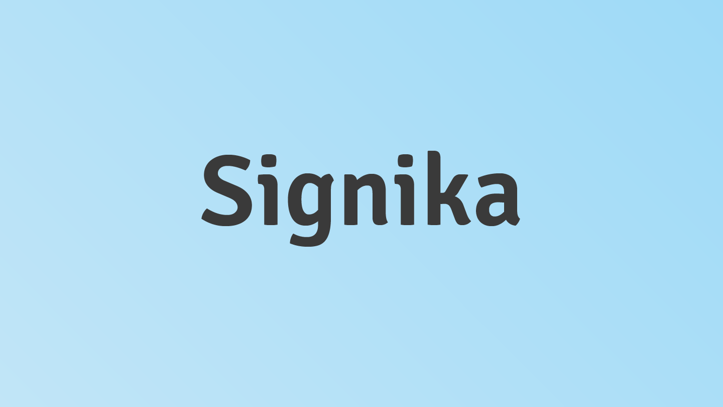 폰트 Signika