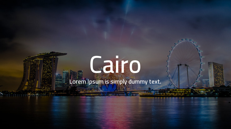 폰트 Cairo