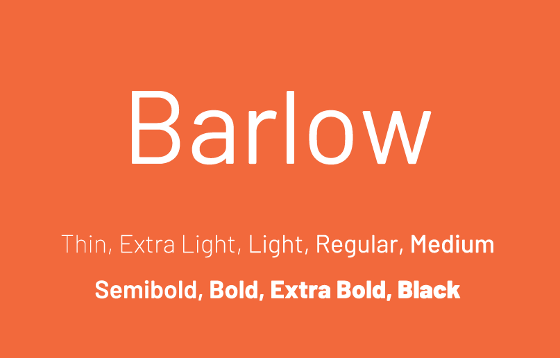 폰트 Barlow