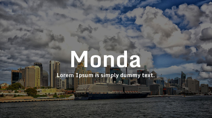 폰트 Monda