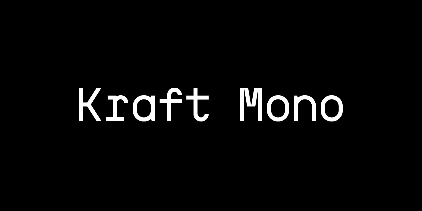 폰트 Kraft Mono