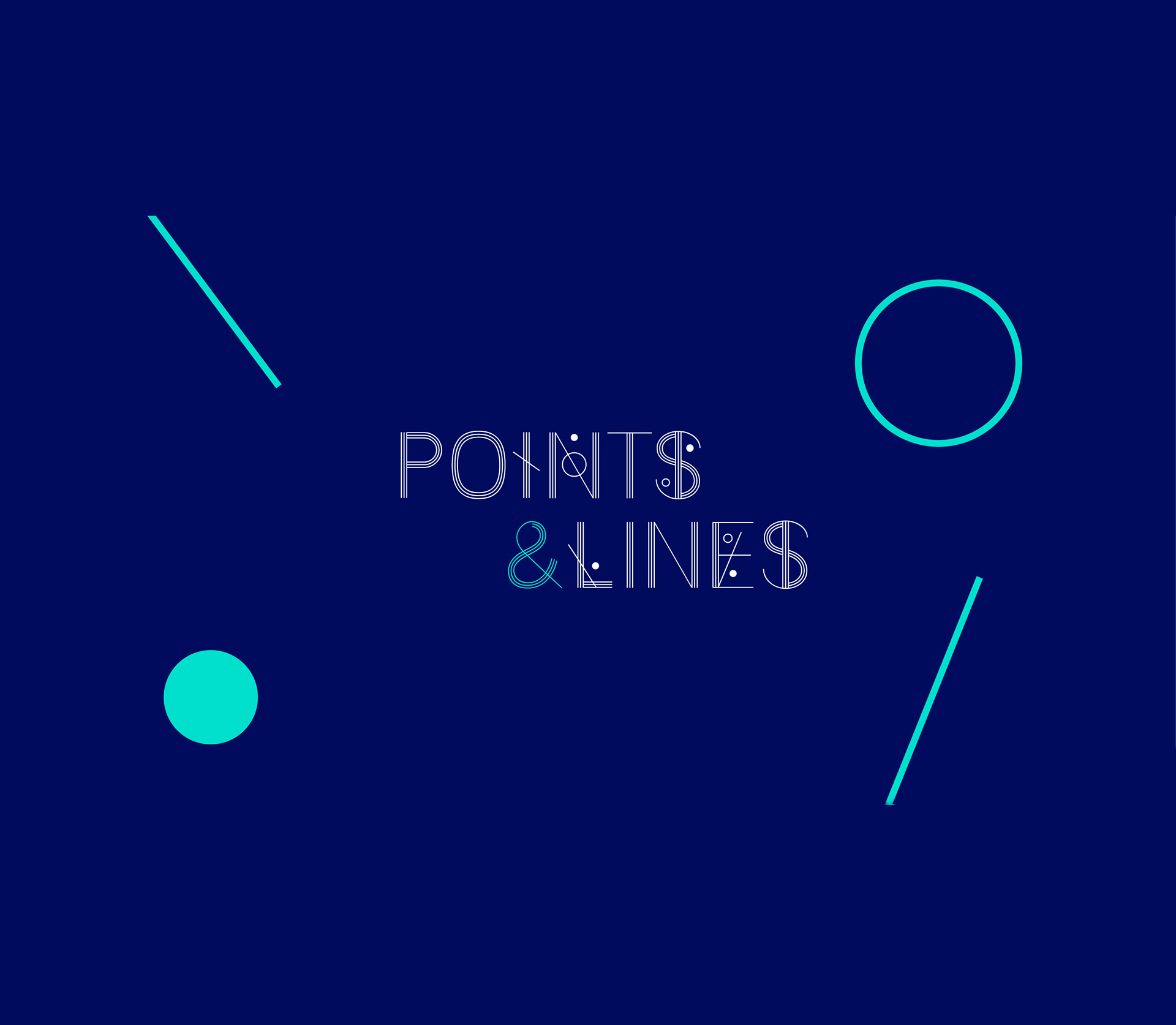 폰트 Points & Lines