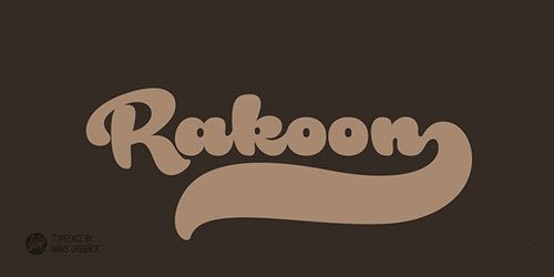 폰트 Rough Rakoon