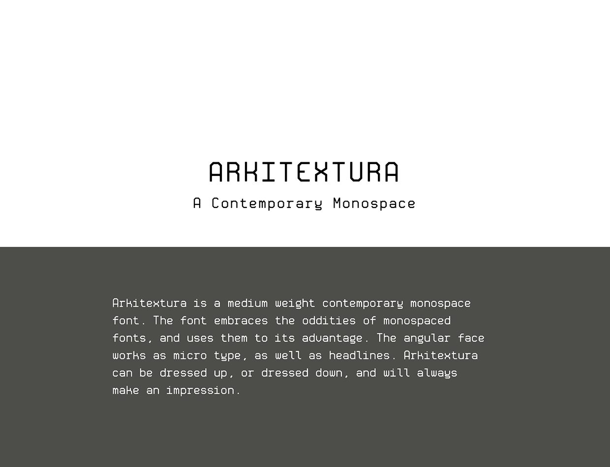 폰트 Arkitextura