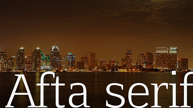 폰트 Afta Serif