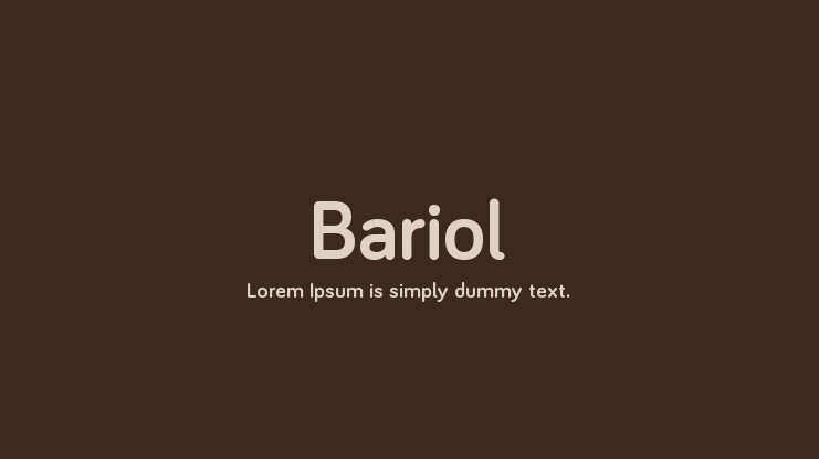 폰트 Bariol