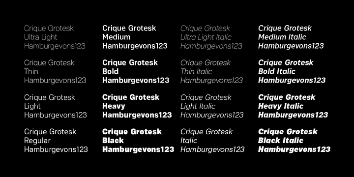 Crique Grotesk