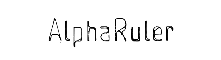폰트 Alpha Ruler