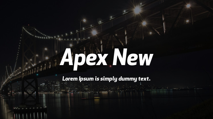 폰트 Apex New