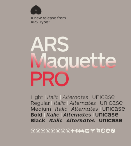 폰트 ARS Maquette Pro