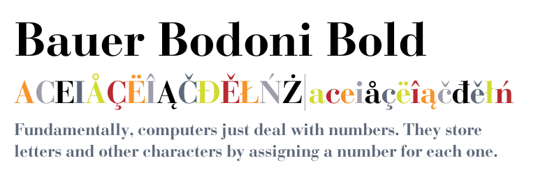 Bauer Bodoni Std