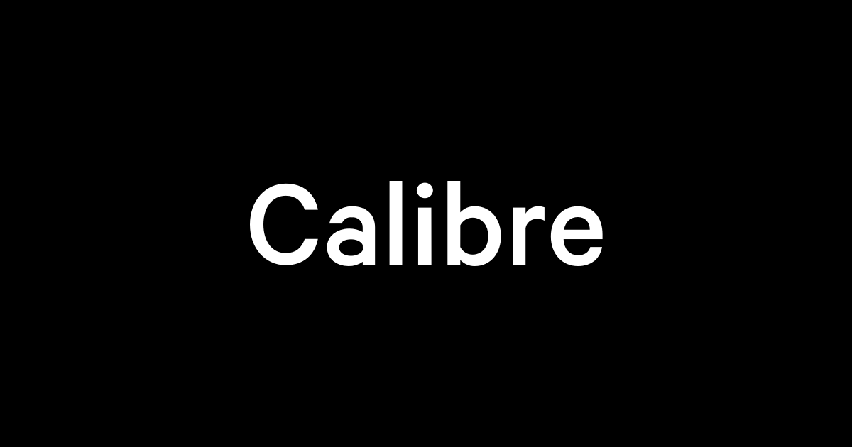 폰트 Calibre