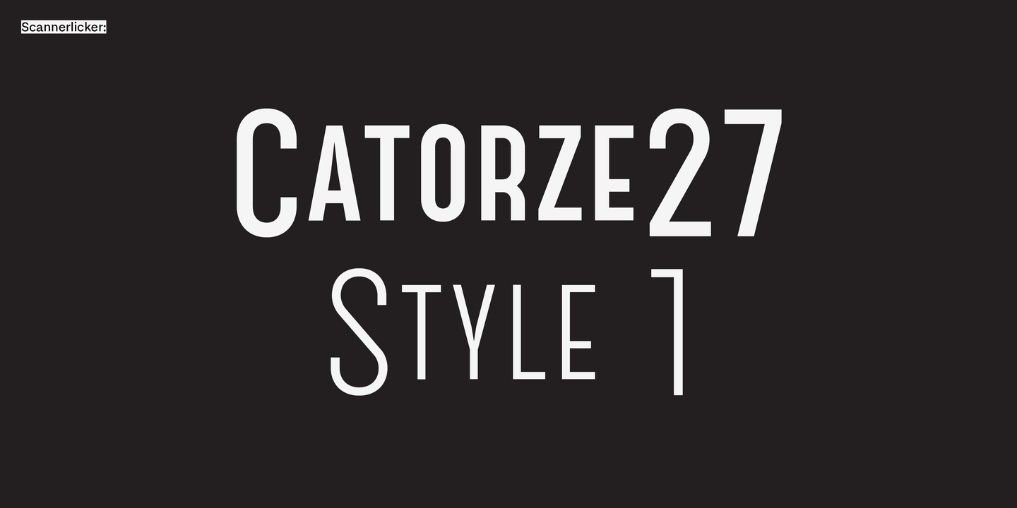 폰트 Catorze27 Style1