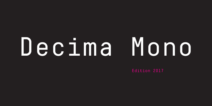폰트 Decima Mono X