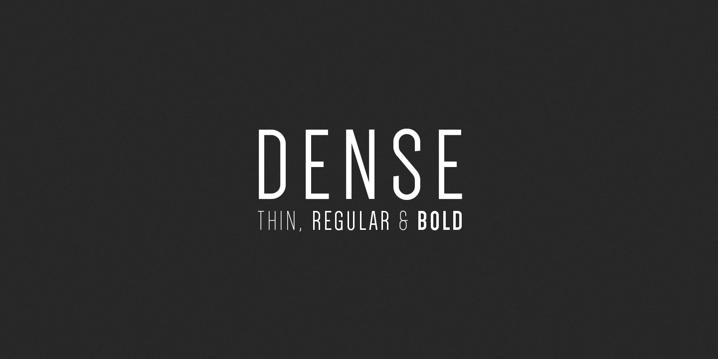 폰트 Dense