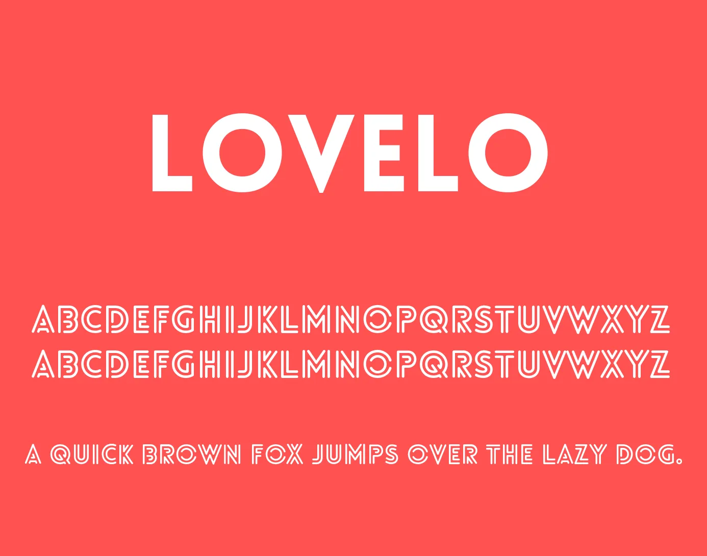폰트 Lovelo