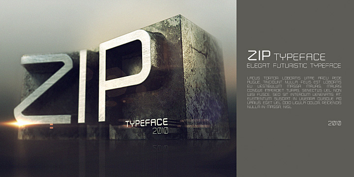 폰트 Zip Typeface