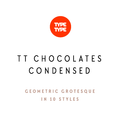 폰트 TT Chocolates Condensed