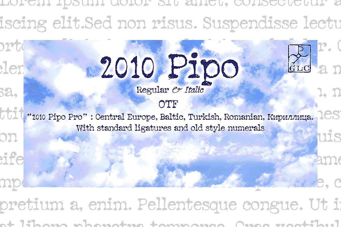 폰트 2010 Pipo