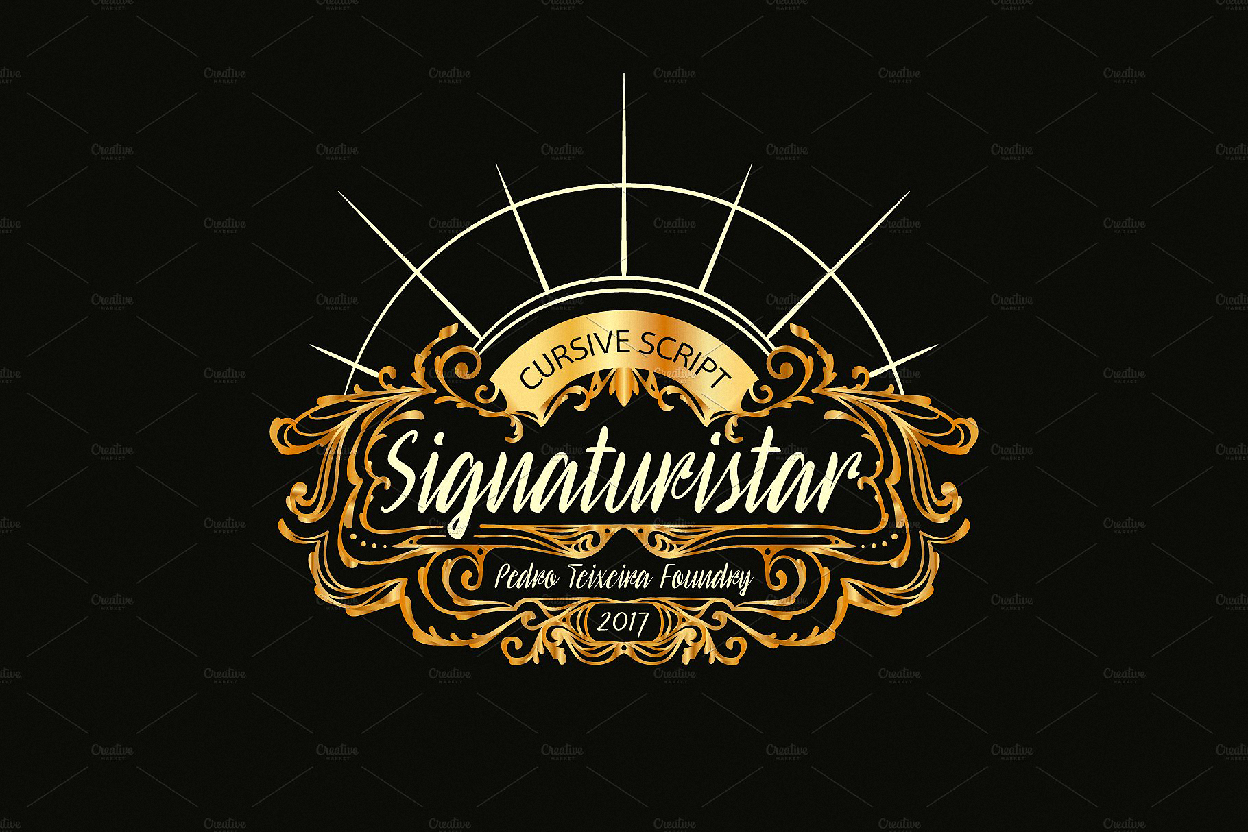 폰트 Signaturistar