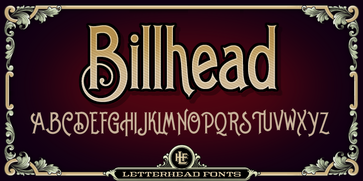 폰트 LHF Billhead
