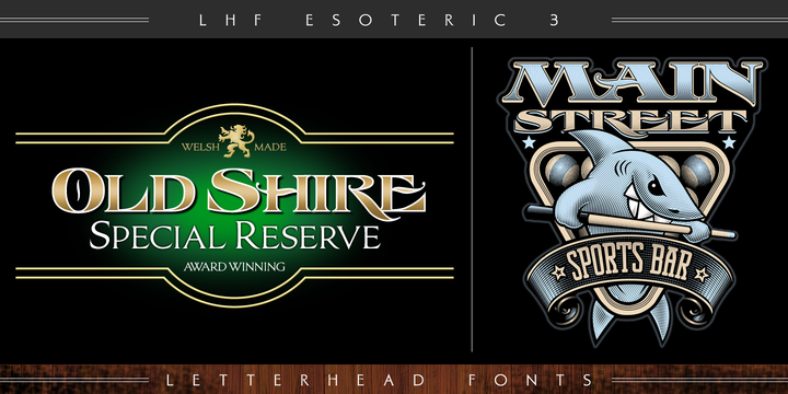 폰트 LHF Esoteric 3