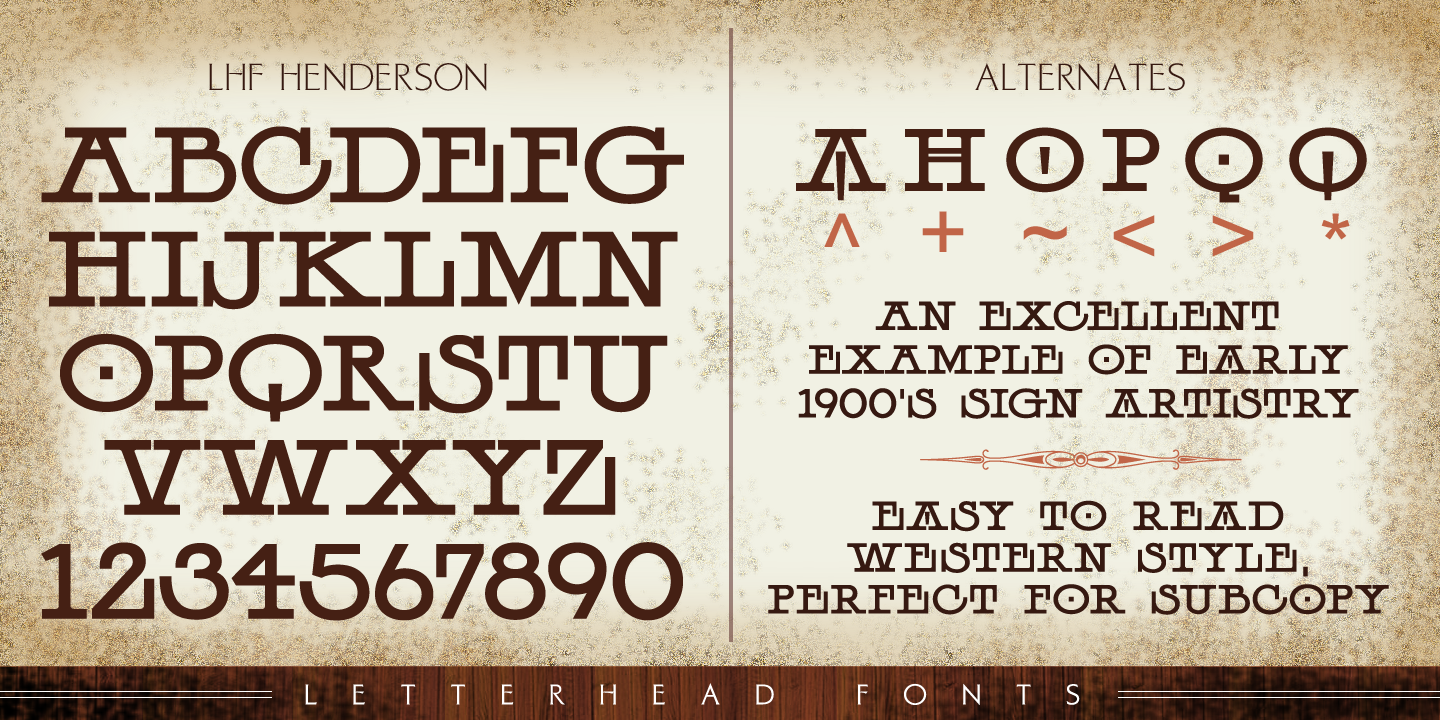 폰트 LHF Henderson