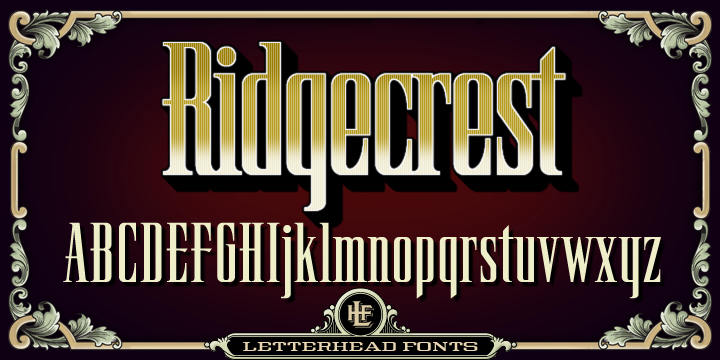 폰트 LHF Ridgecrest