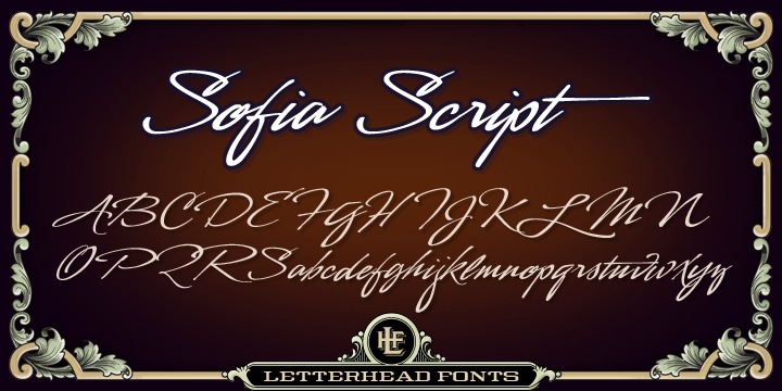폰트 LHF Sofia Script