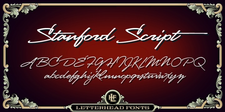 폰트 LHF Stanford Script