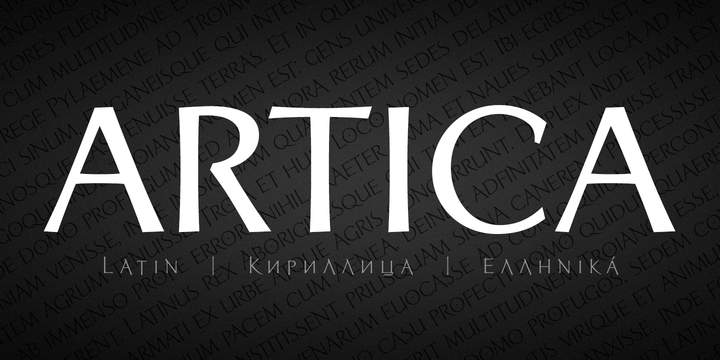 폰트 Artica Pro