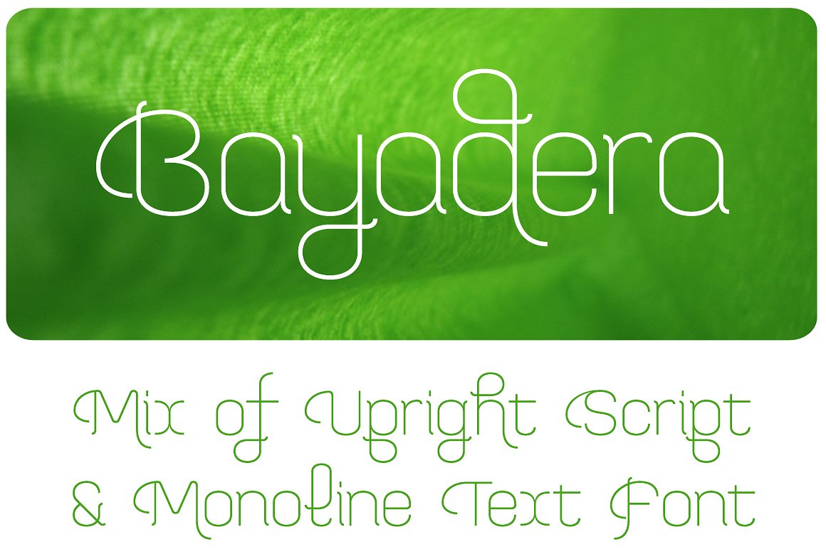 폰트 Bayadera 4F