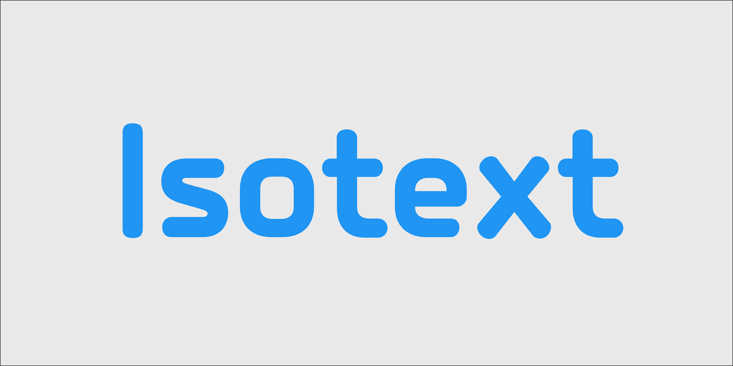 폰트 PF Isotext Pro