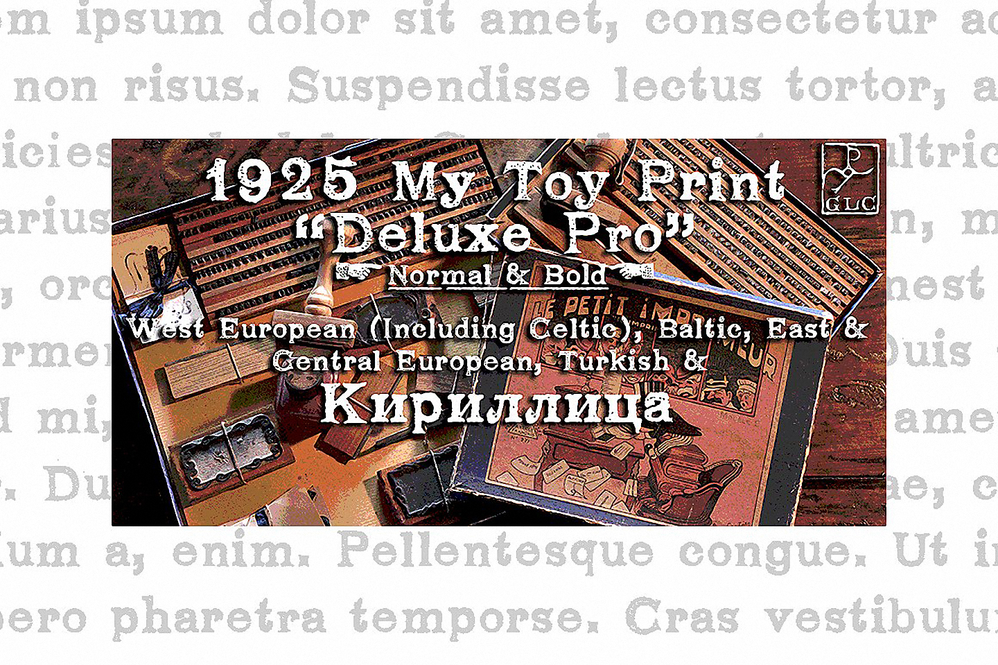 폰트 1925 My Toy Print Deluxe Pro