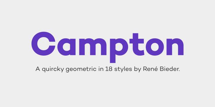 폰트 Campton