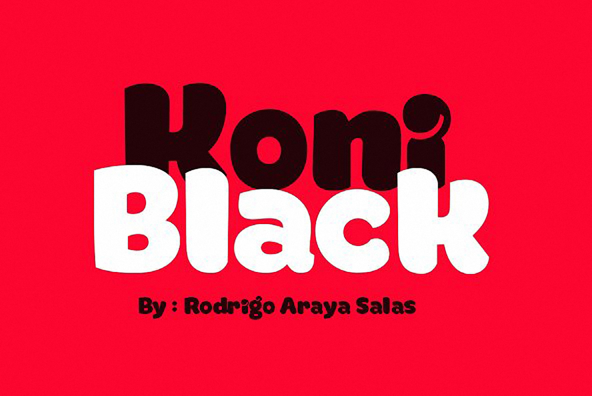 폰트 Koni Black