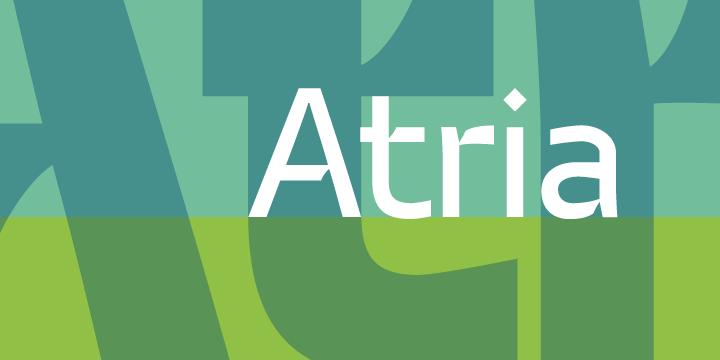 폰트 Atria