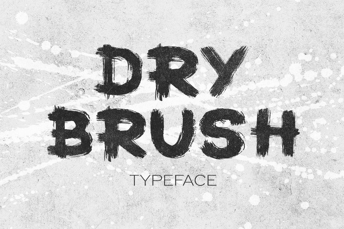 폰트 Dry brush