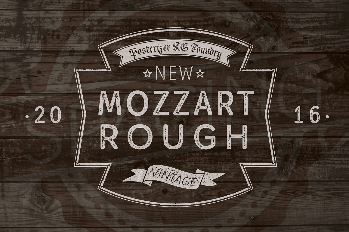 폰트 Mozzart Rough