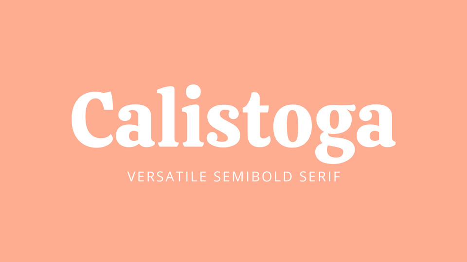 폰트 Calistoga