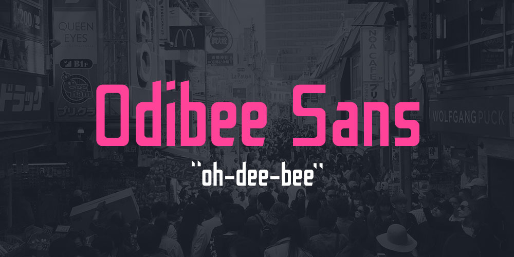 폰트 Odibee Sans