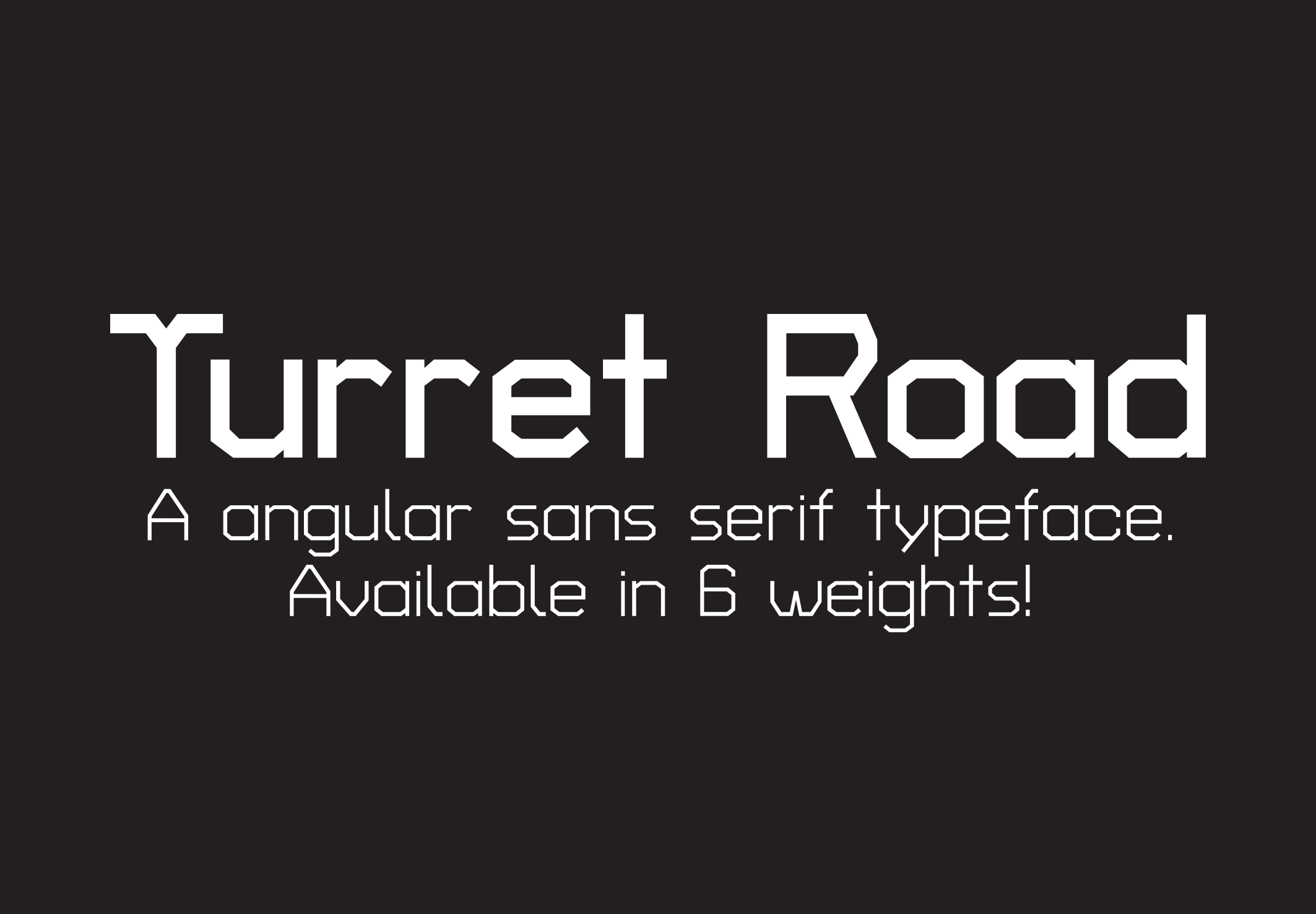 폰트 Turret Road