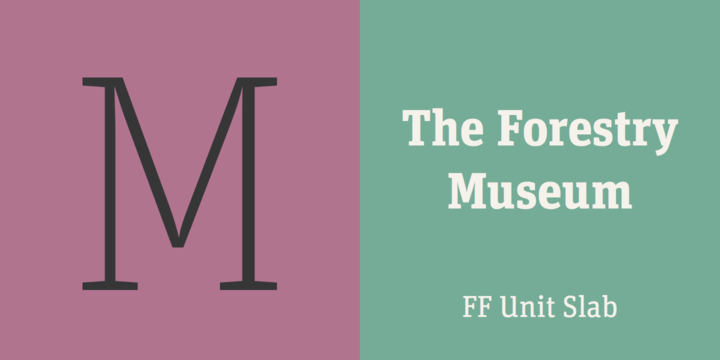 폰트 FF Unit Slab Pro