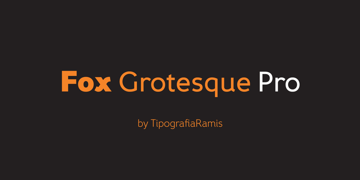 폰트 Fox Grotesque Pro