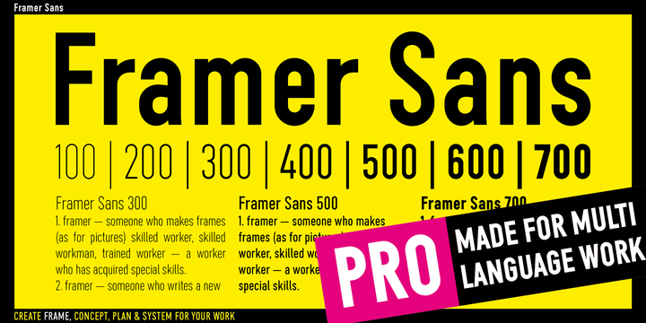 폰트 Framer Sans