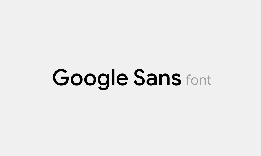 폰트 Google Sans