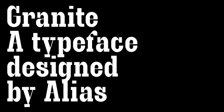 폰트 Granite