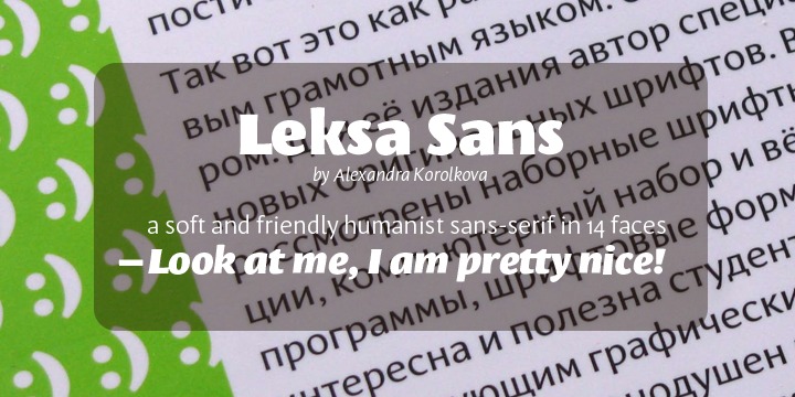 폰트 Leksa Sans Pro