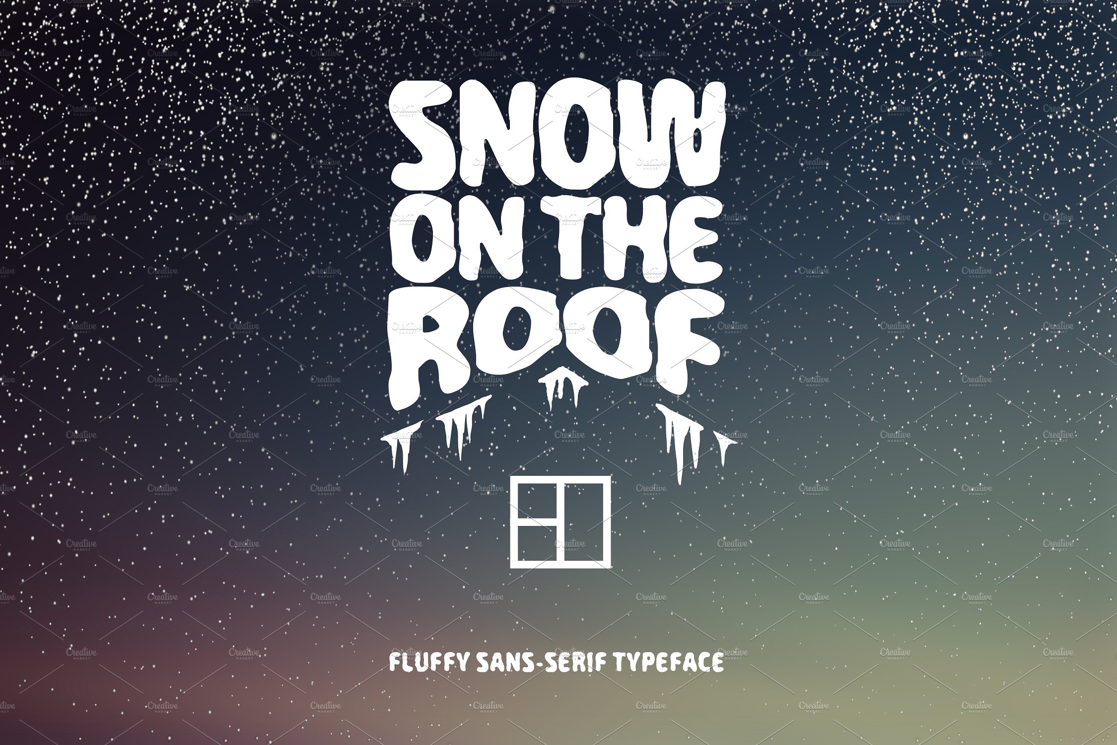 폰트 Snow On The Roof