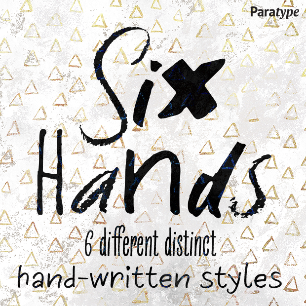 폰트 Six Hands